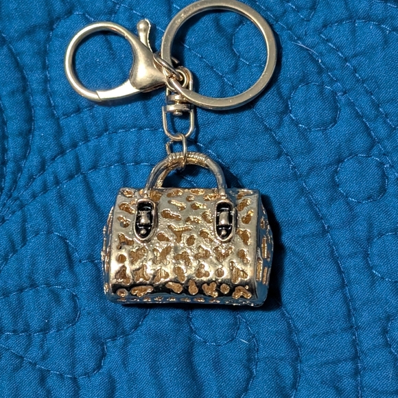 Purse Bag Charm Gold and Silver Handbag Keychain (New) - Picture 2 of 4